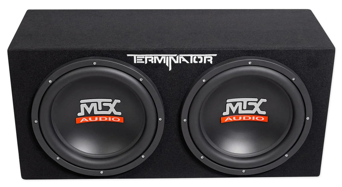 MTX TNE212DV 12-Inch 2000-Watt Max Car Audio Dual Loaded Subwoofer Box Enclosure