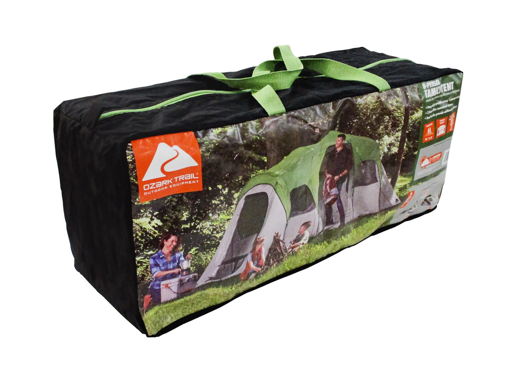 Ozark Trail 8 Person, Clip & Camp Family Tent, 16��  x 8 �� x 78", 23.81 lbs.