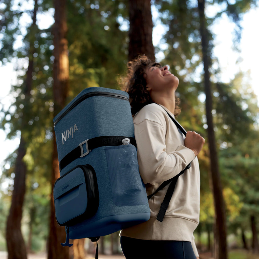 Ninja Outdoor FrostVault Go 24-Can Soft Cooler with Cold Dry Zone, Lakeshore Blue - FF124NV