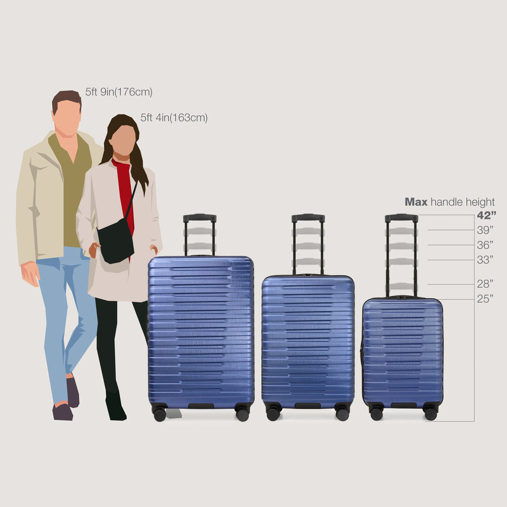 U.S. Traveler Boren Hardside Rugged Spinner Luggage, Lavender, 30" Checked Large