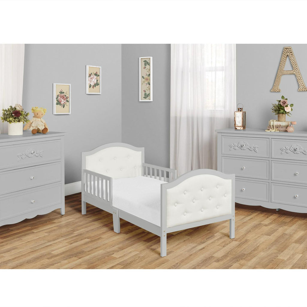 Dream On Me Zinnia Toddler Bed. Grey