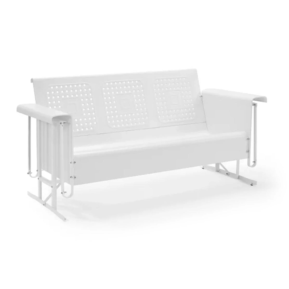 BATES METAL SOFA GLIDER IN TURQUOISE