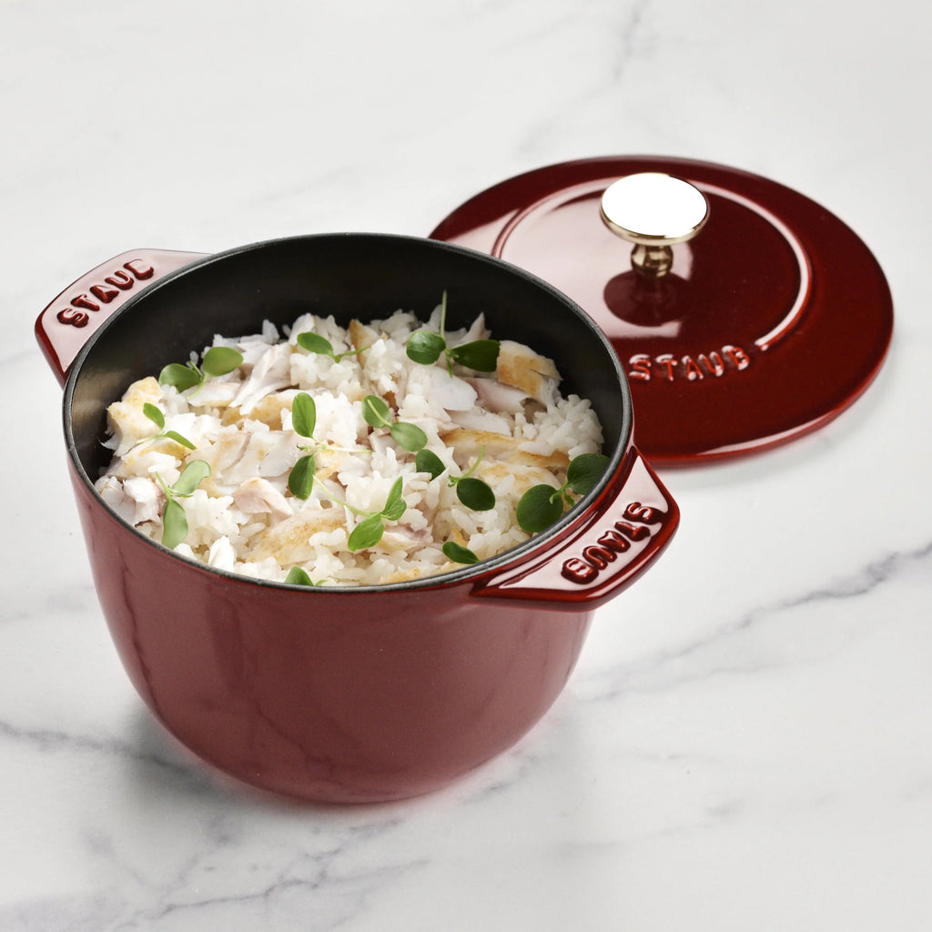 Staub Cast Iron 1.5-qt Petite French Oven - Grenadine