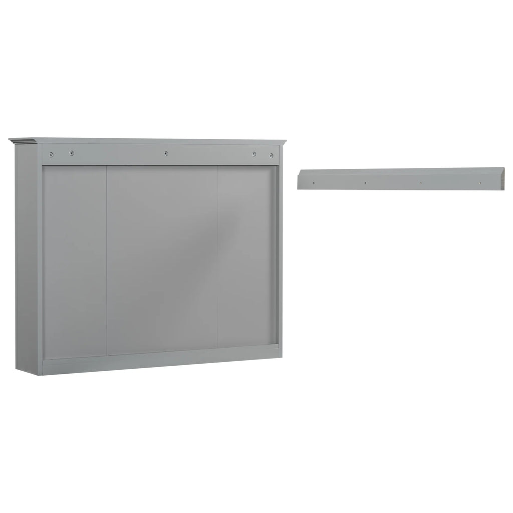 Furvclv Bathroom Wall Mirror Cabinet Modern Wall Mounted Cabinet Storage Organizer With Single Mirror Door 6 Open Shelves