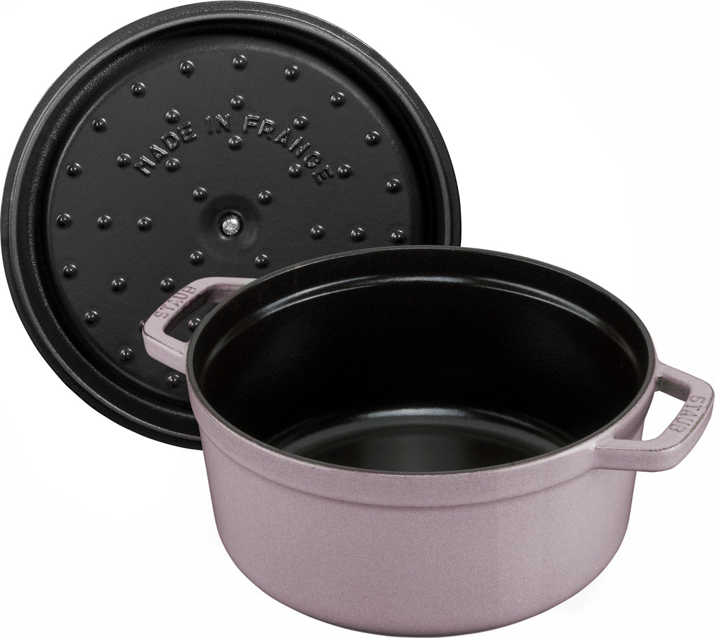 Staub Cast Iron 5.5-qt Round Cocotte - Cherry
