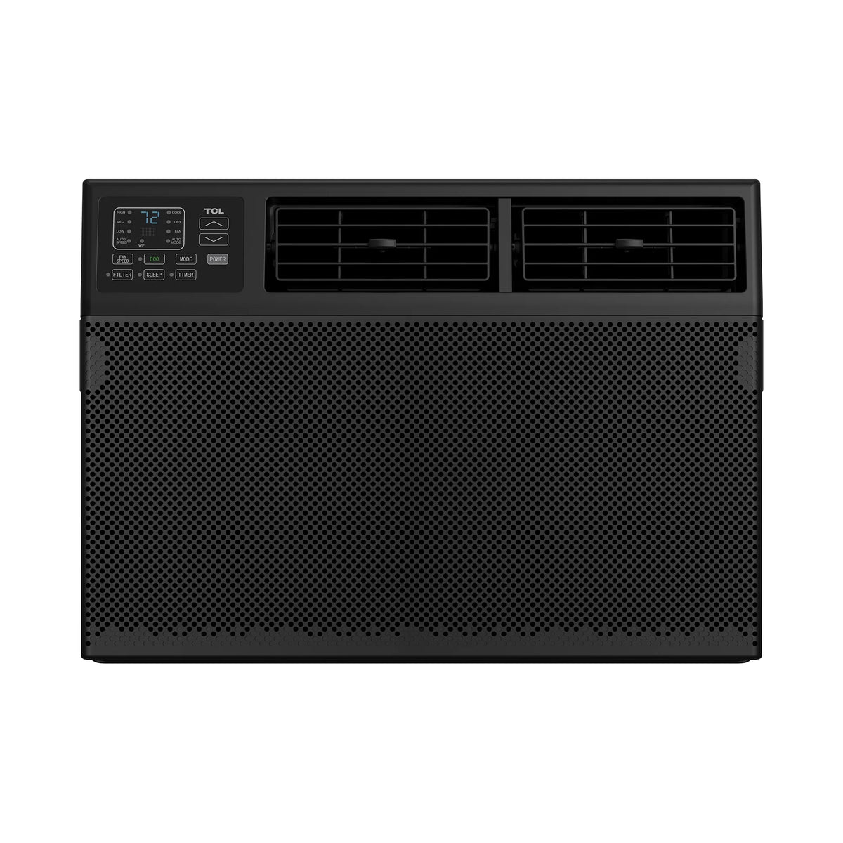 TCL 10,000 BTU Smart Window Air Conditioner, Fan & Dehumidifier, 450 Sq. Ft., Remote Control, Works with Alexa/Google Assistant, Black, W10W92-B4