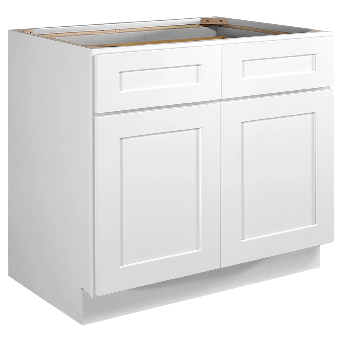 Design House 561407 Brookings Unassembled Shaker Base Kitchen Cabinet 36x34.5x24, White
