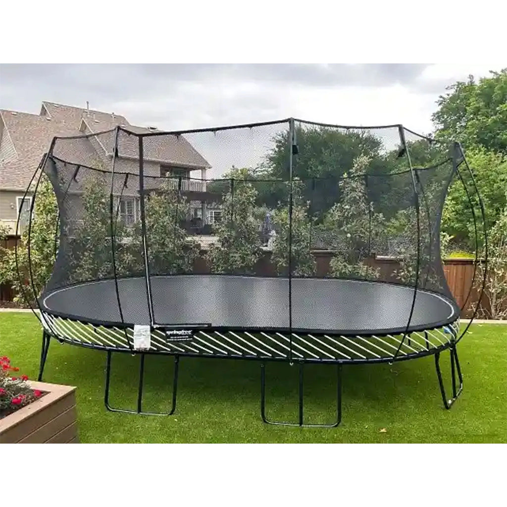 Springfree 8 x 13 ft Large Oval Trampoline w/ Safety Net & SoftEdge Mat
