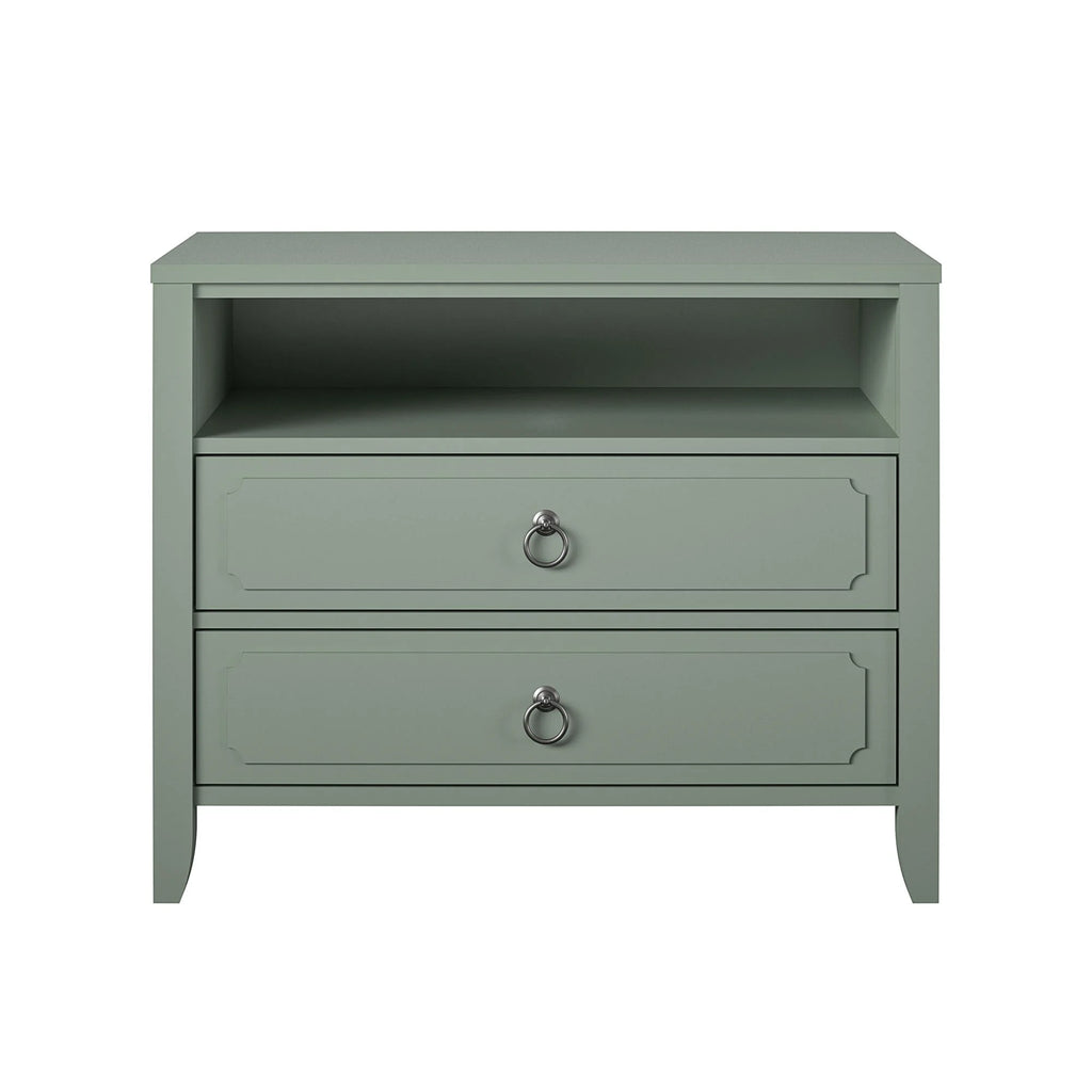 Her Majesty 2 Drawer Nightstand, Mustard Yellow