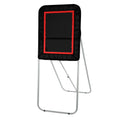 VEVOR Folding Lacrosse Rebounder for Backyard, 3x4 Ft Volleyball Bounce Back Net, Pitchback Throwback Baseball Softball Return Training Screen, Adjustable Angle Shooting Practice Training Wall, Black