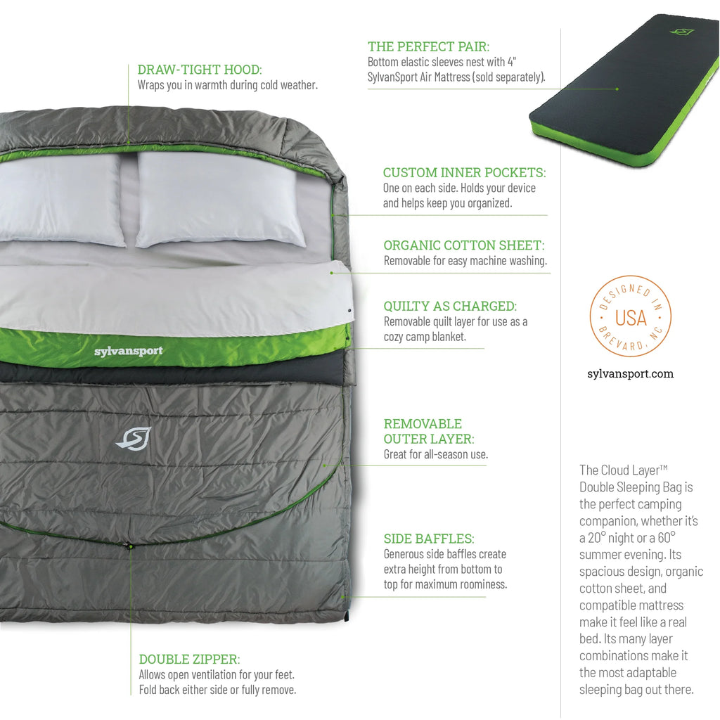 SylvanSport Cloud Layer Double Sleeping Bag