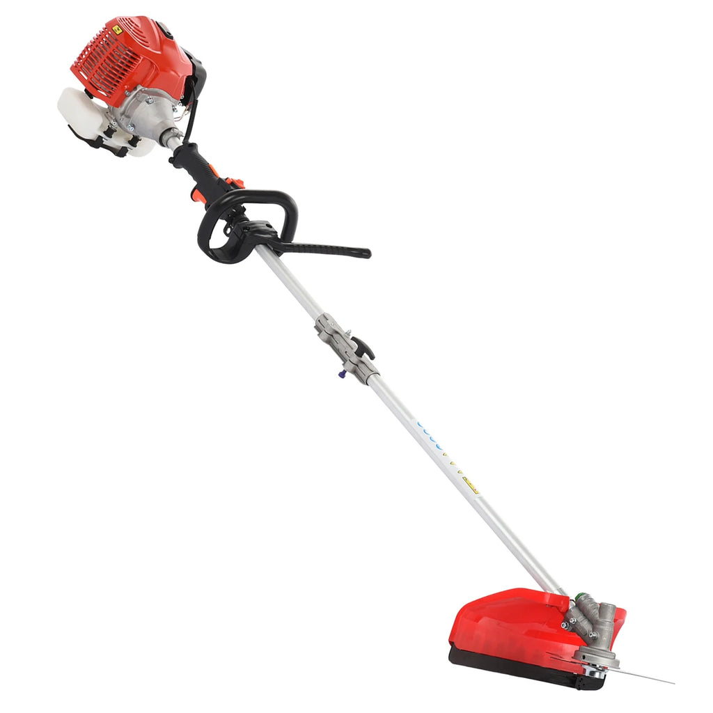 Fogcroll Fogcroll 52cc 2 Stroke Petrol Hedge Trimmer Chainsaw Brush Cutter Pruner Strimmer Multi Functional Trimming Tools Weed Eater String Trimmer Edger Pole Saw Chainsaw Pruner with Extension Pole