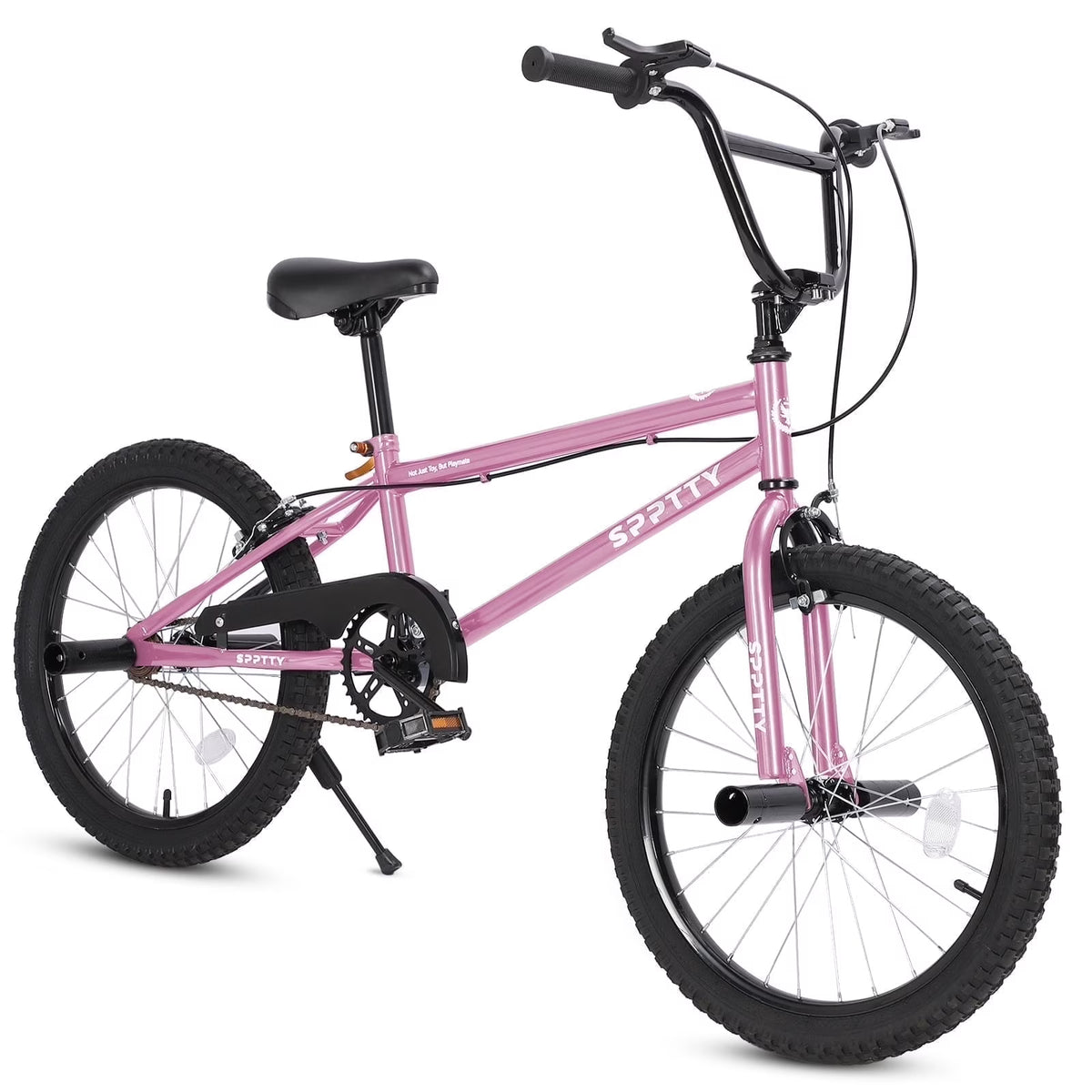 SPPTTY 20" Freestyle BMX Bike with 4 Pegs,Kids Bicycle for Teen Beginner, Age 7-14 Years,Multicolor