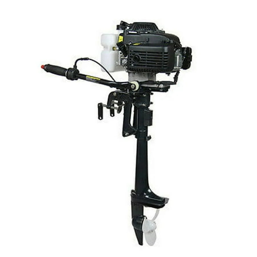 4 Stroke 4HP Outboard Motor Boat Engine, 52CC Heavy Duty Fishing Outboard Motor Boat Engine CDI Air Cooling, 400mm Short Shaft(4 Stroke 4HP,15.7inch Short Shaft)