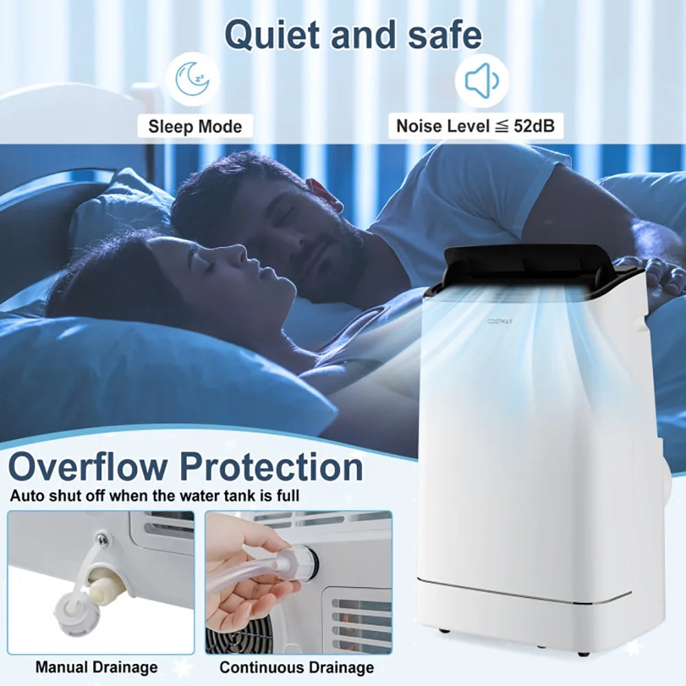 Spaco 15000 BTU Portable Air Conditioner with APP Control and Heat, Small Air Conditioner Portable with Built-in Dehumidifier