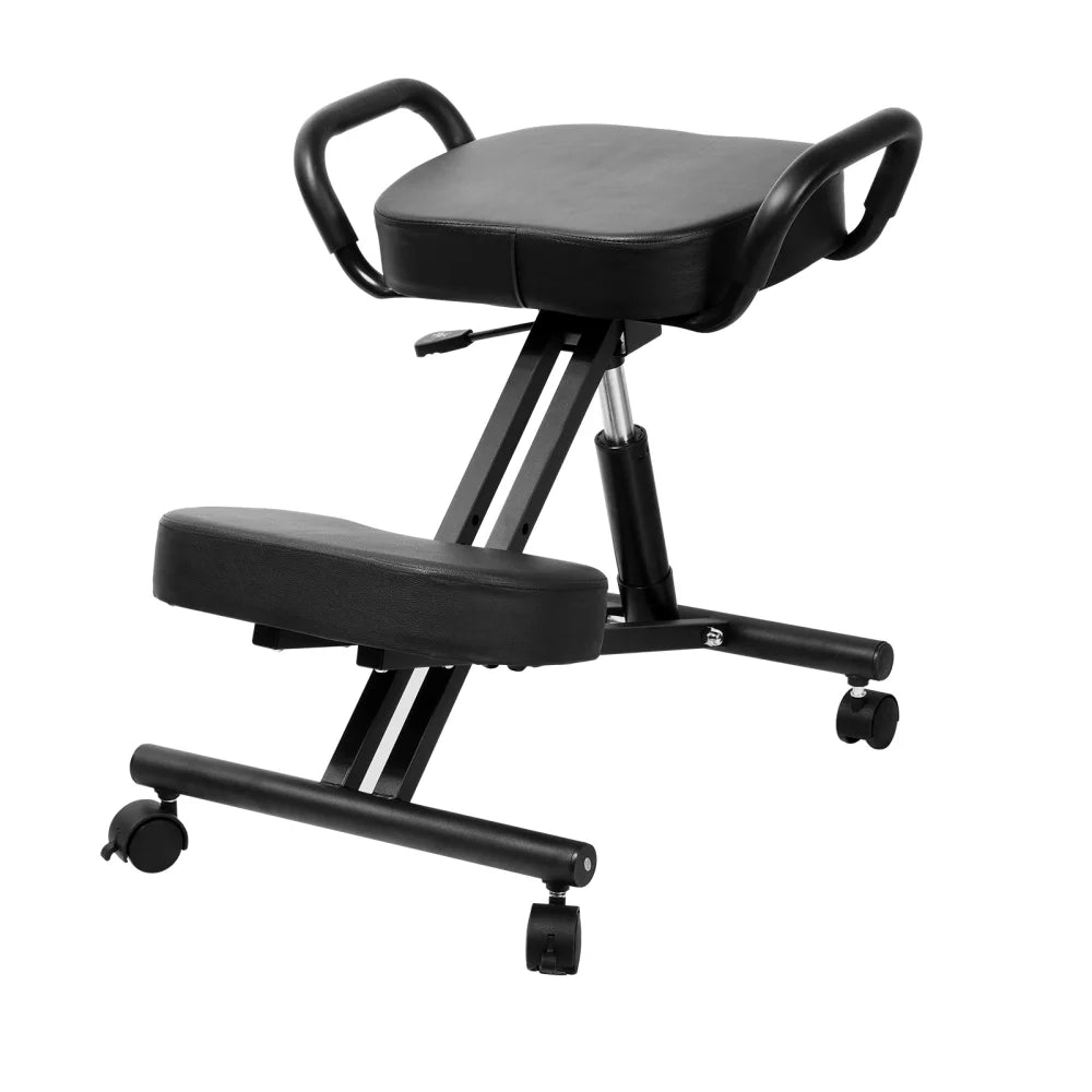 Ergonomic Kneeling Chair with Smooth Casters, Thick Comfort Padding for All-Day Comfort in Medical Offices or Therapy Clinics(A)