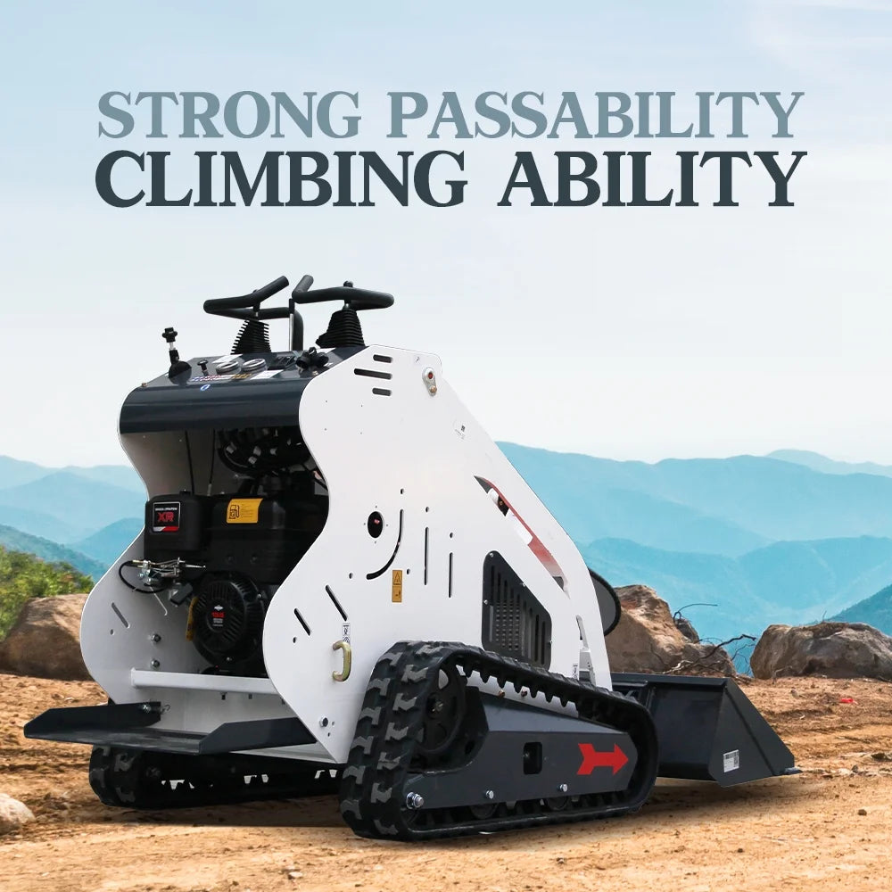 DigMaster 13.6 HP B&S Gasoline Engine Mini Skid Steer Track Loader EPA Certified for Farm Construction and Landscaping