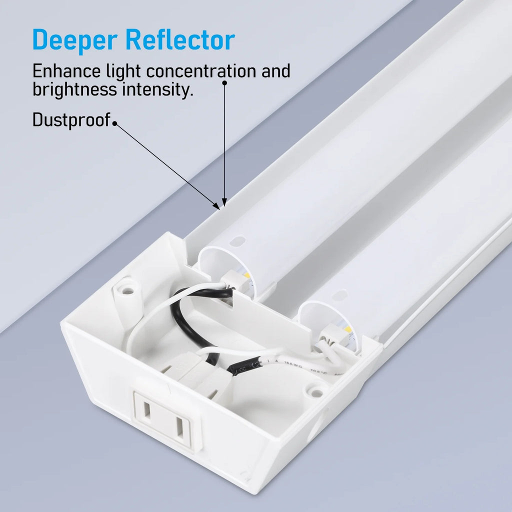 10 Pack Linkable LED Shop Light 4ft, 5000K Daylight, LED Shop Light for Garage