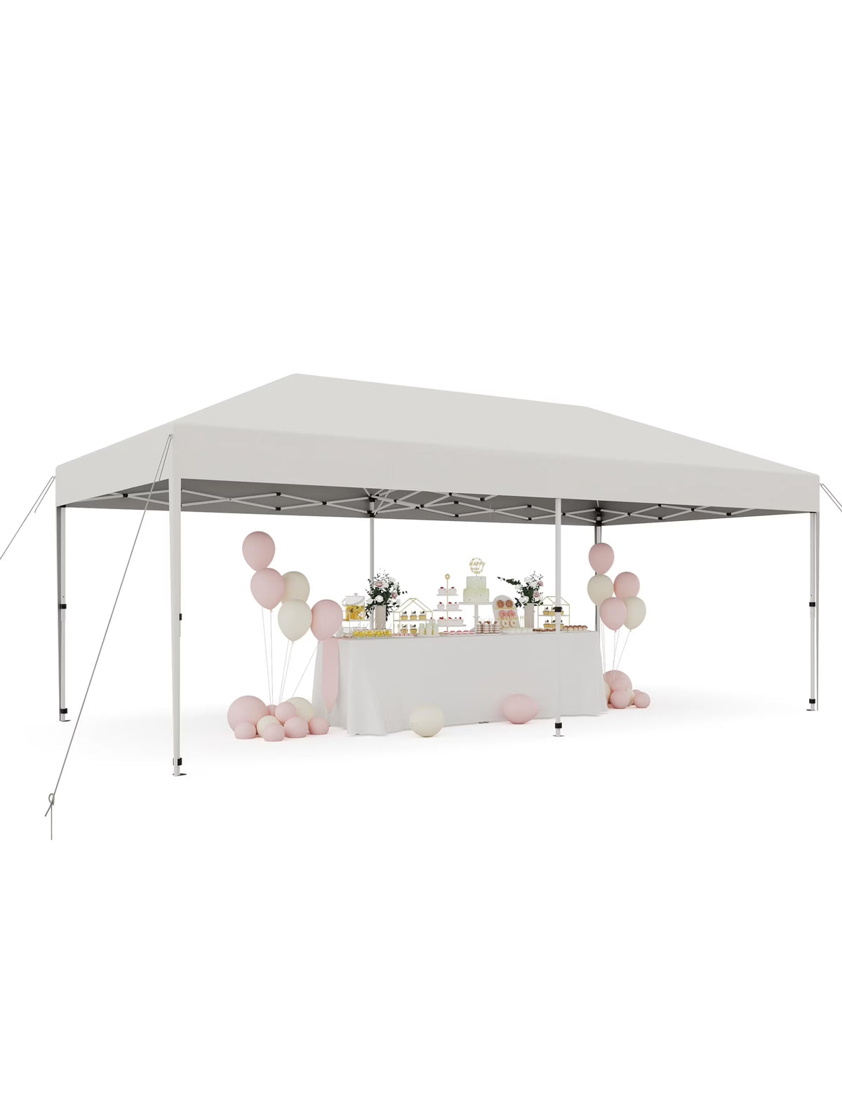 10x10FT/10x20FT Canopy Tent Pop Up Canopy, Commercial Instant Setup Canopy with 210D Fabric, Heavy Duty Commercial Instant Craft Fair Tent for Farmer Market, Vendor, Party, Event