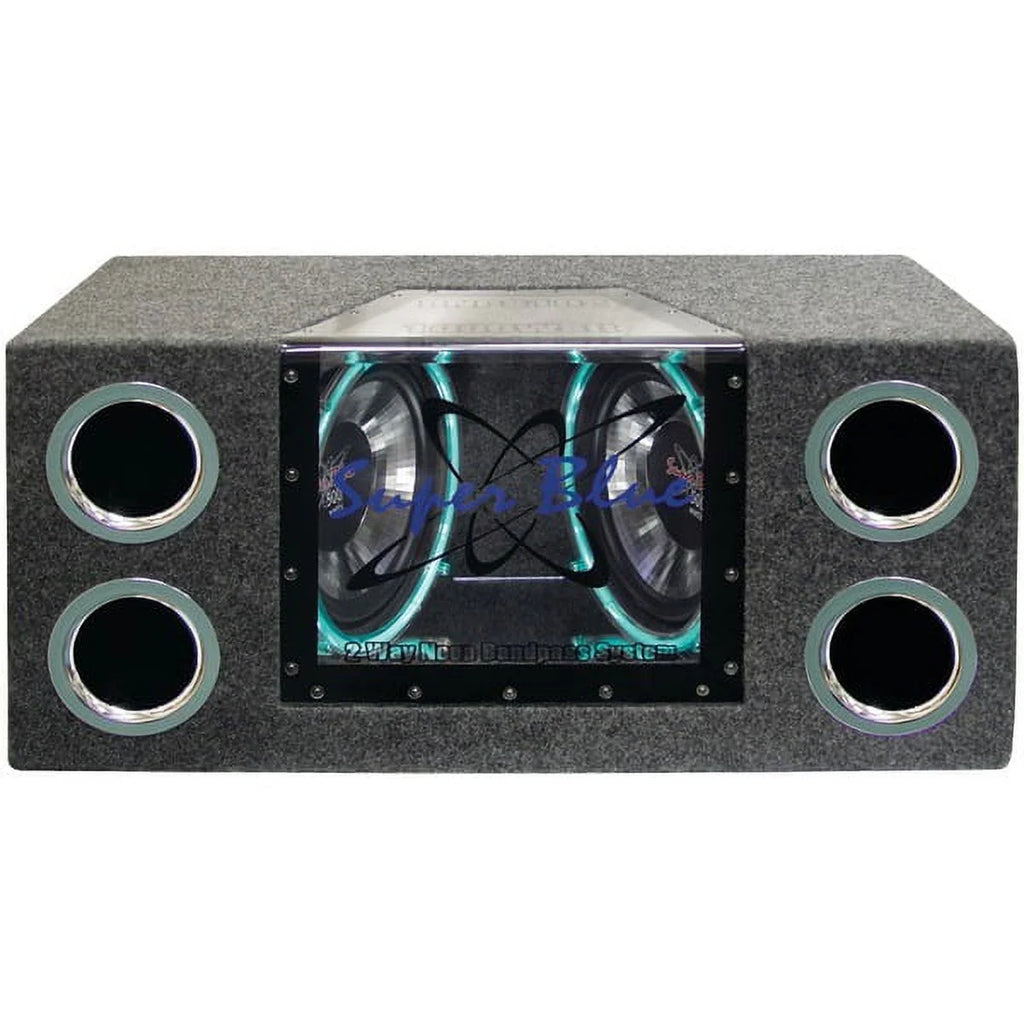 PYRAMID BNPS102 10" 1000W Subwoofer Enclosure Subs Box + Audiopipe Amplifier Amp