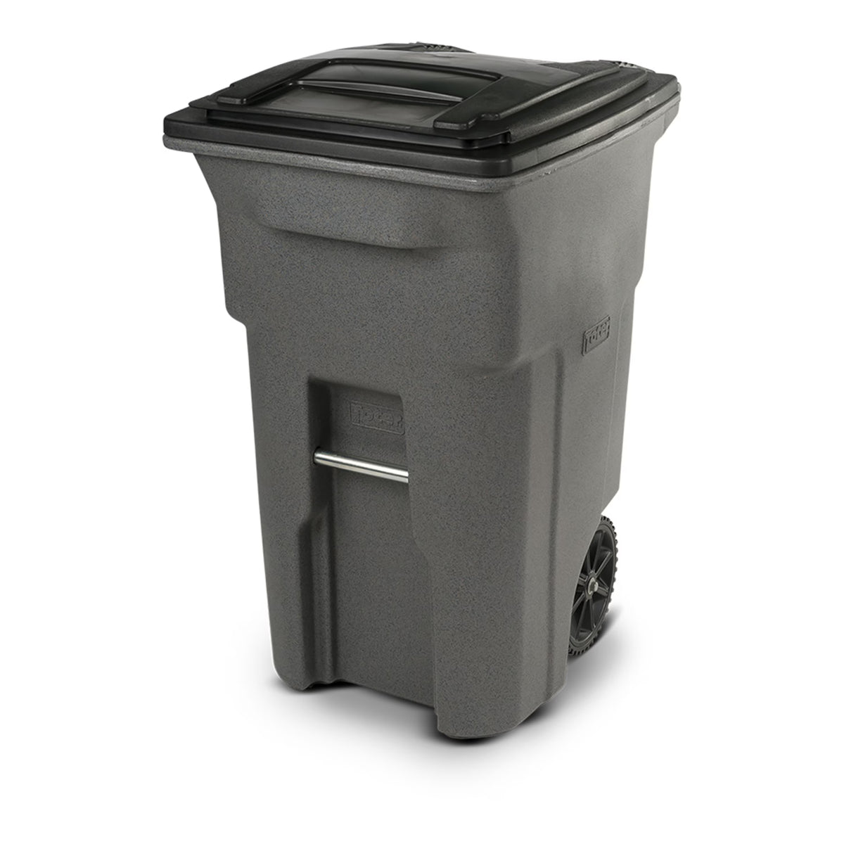 Toter Trash Can Graystone with Wheels and Lid, 64 Gallon
