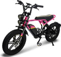 Phantomgogo Electric Bike for Adults Electric Bicycle with Fat Tire Ebike with Full suspension Montiain bike Max Load 330LB, 7 Speed, Removable Battery Moped E-Bike