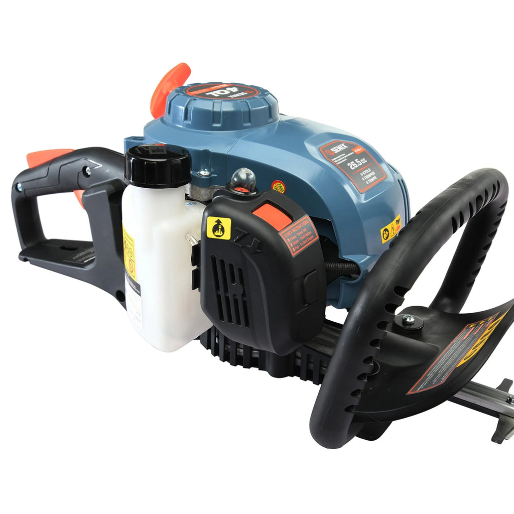 SENIX 26.5 cc 4 Cycle Gas Powered Hedge Trimmer, Dual Action Blades,  HT4QL-L