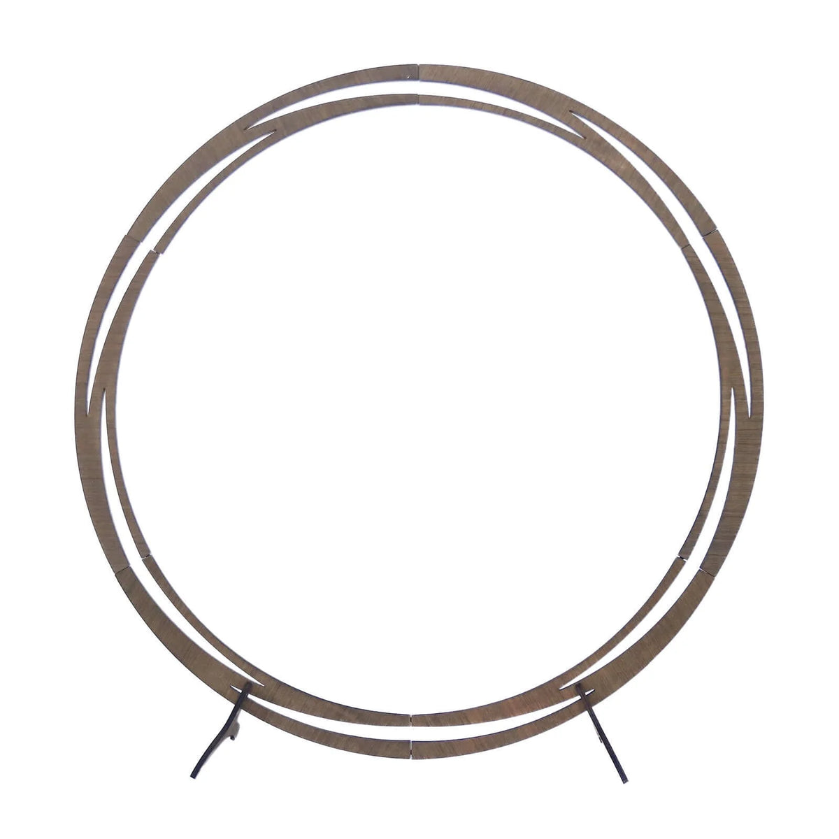 Efavormart 7FT Rustic Square Wedding Arch Wooden Backdrop Stand, Wedding Ceremony Arch - Brown
