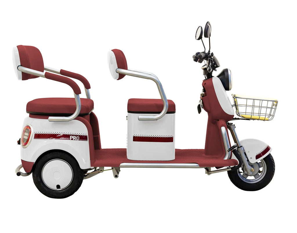Massimo MGC E-Trike 3-Wheel Electric Cart �C 17 MPH, 2-Seater Adult Scooter �C Blue