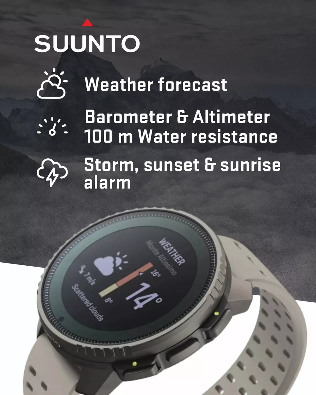 Suunto Vertical Watch, All Black, One Size