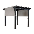 Sojag Outdoor 10' x 10' Yamba Pergola Square Shaped Gazebo, Dark Grey