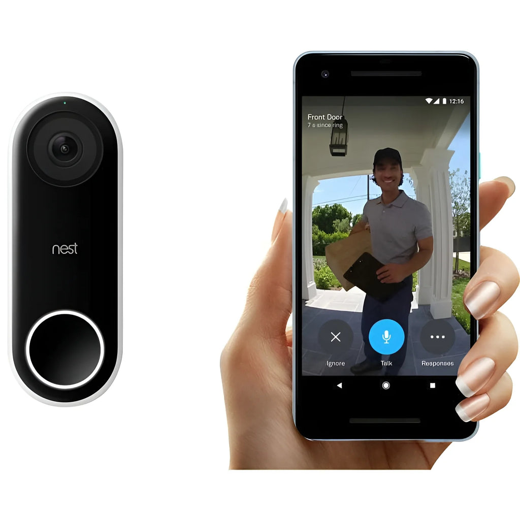 Nest Hello Video Doorbell NC5100 HD Smart WiFi Security Camera with Night Vision