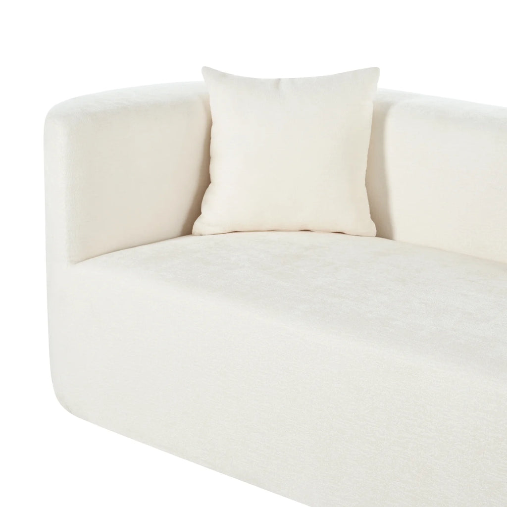Harper & Bright Designs Modern Curved Floor Sofa Set, Modular Sectional Sponge Couch for Living Room, 2 PC Free Combination No Assembly Foam-Filled Sofa, Beige