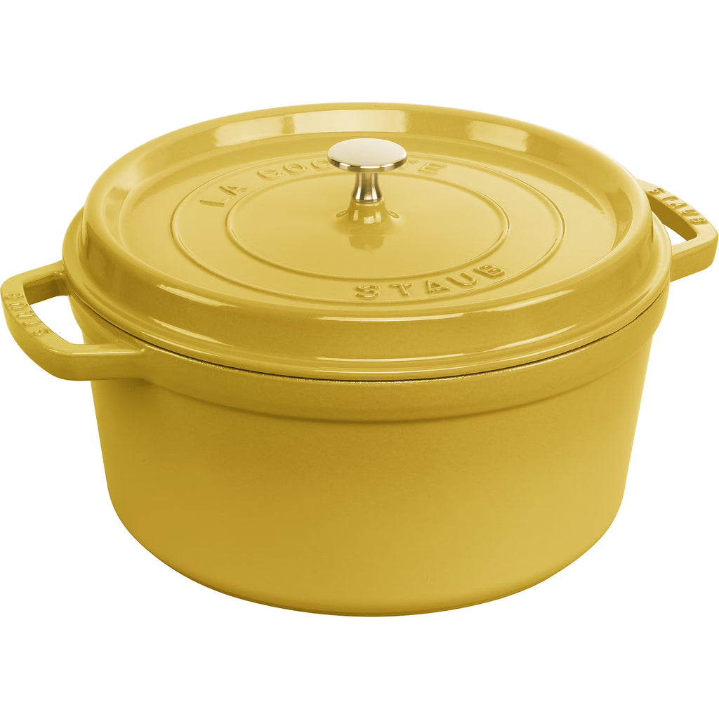 Staub Cast Iron 7-qt Round Cocotte - Grenadine