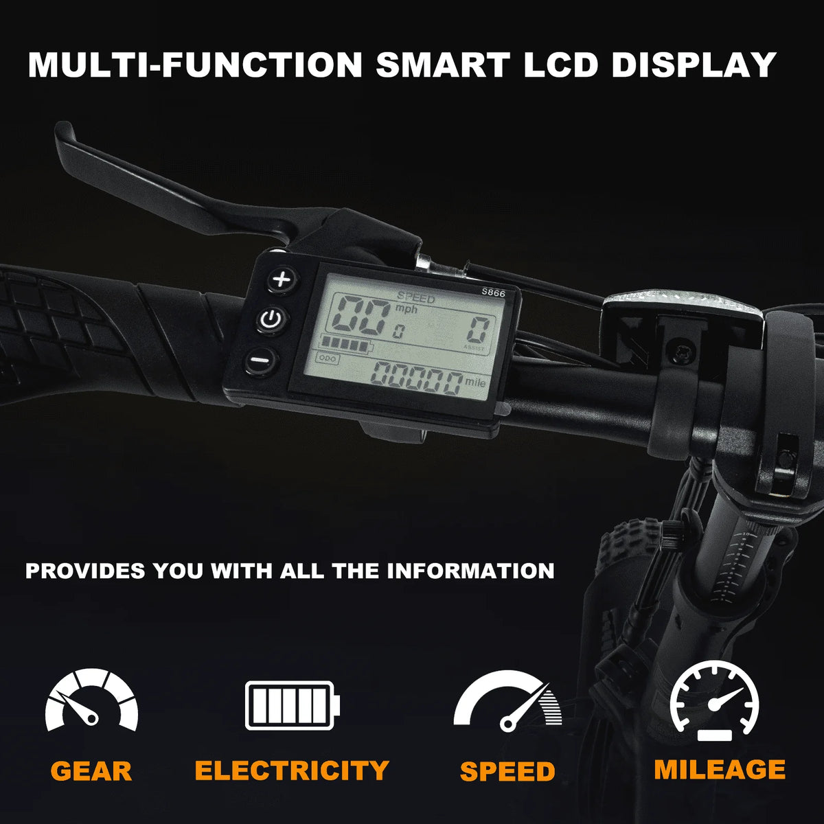 COLORWAY 750W Electric Bike for Adults , 20X4.0" Electric Bicycles with 36V/12AH Removable Battery E Bikes