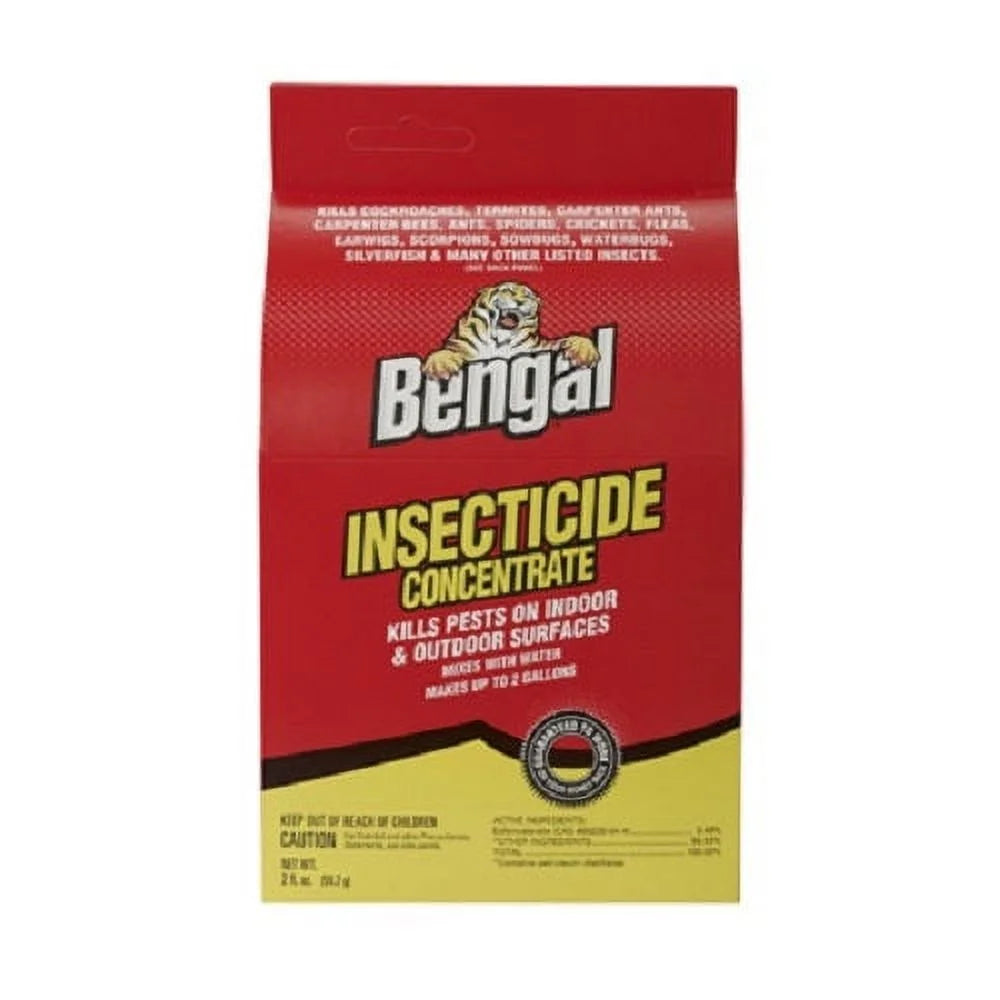 Bengal 33100 2 oz Concentrated Roach Flea Tick Ant Spider Insecticide - Quantity of 12