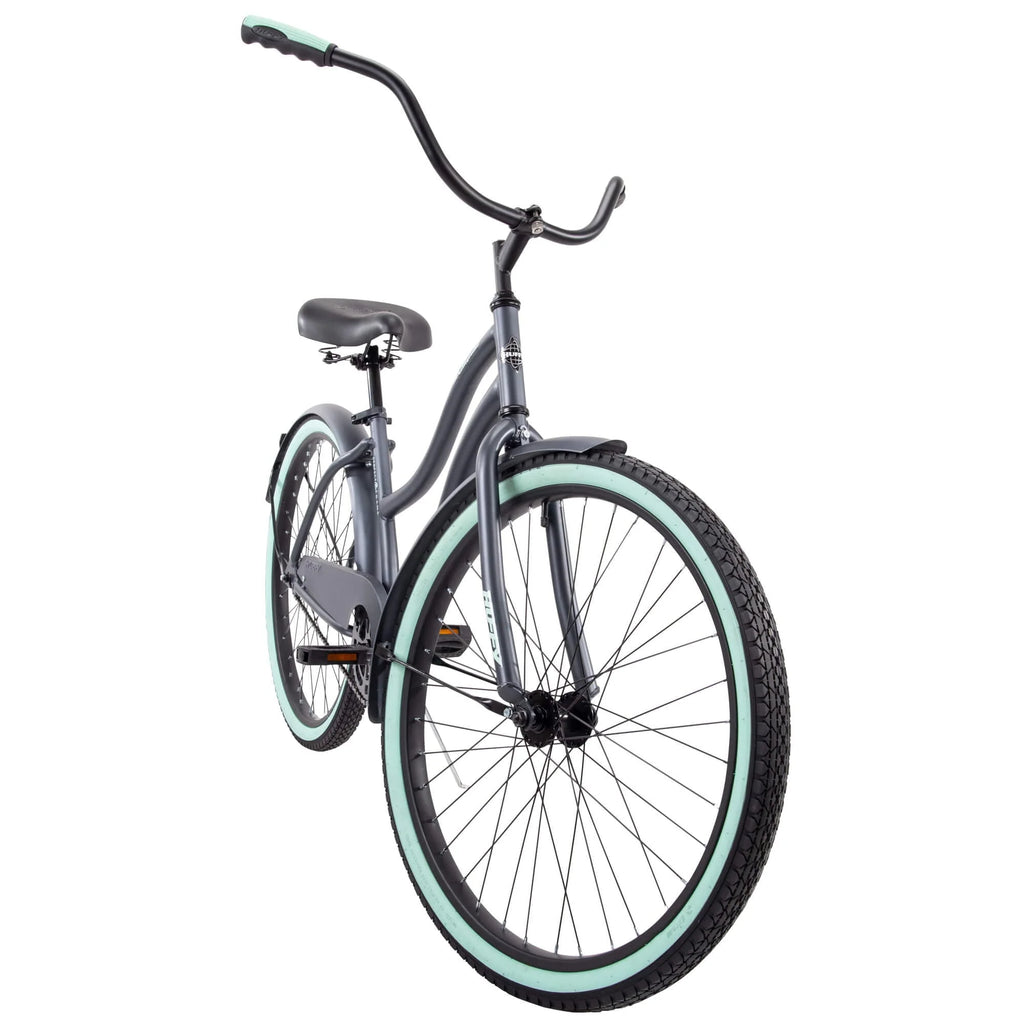 Huffy 26 Inch Cranbrook Women's Comfort Cruiser Bike, Gray