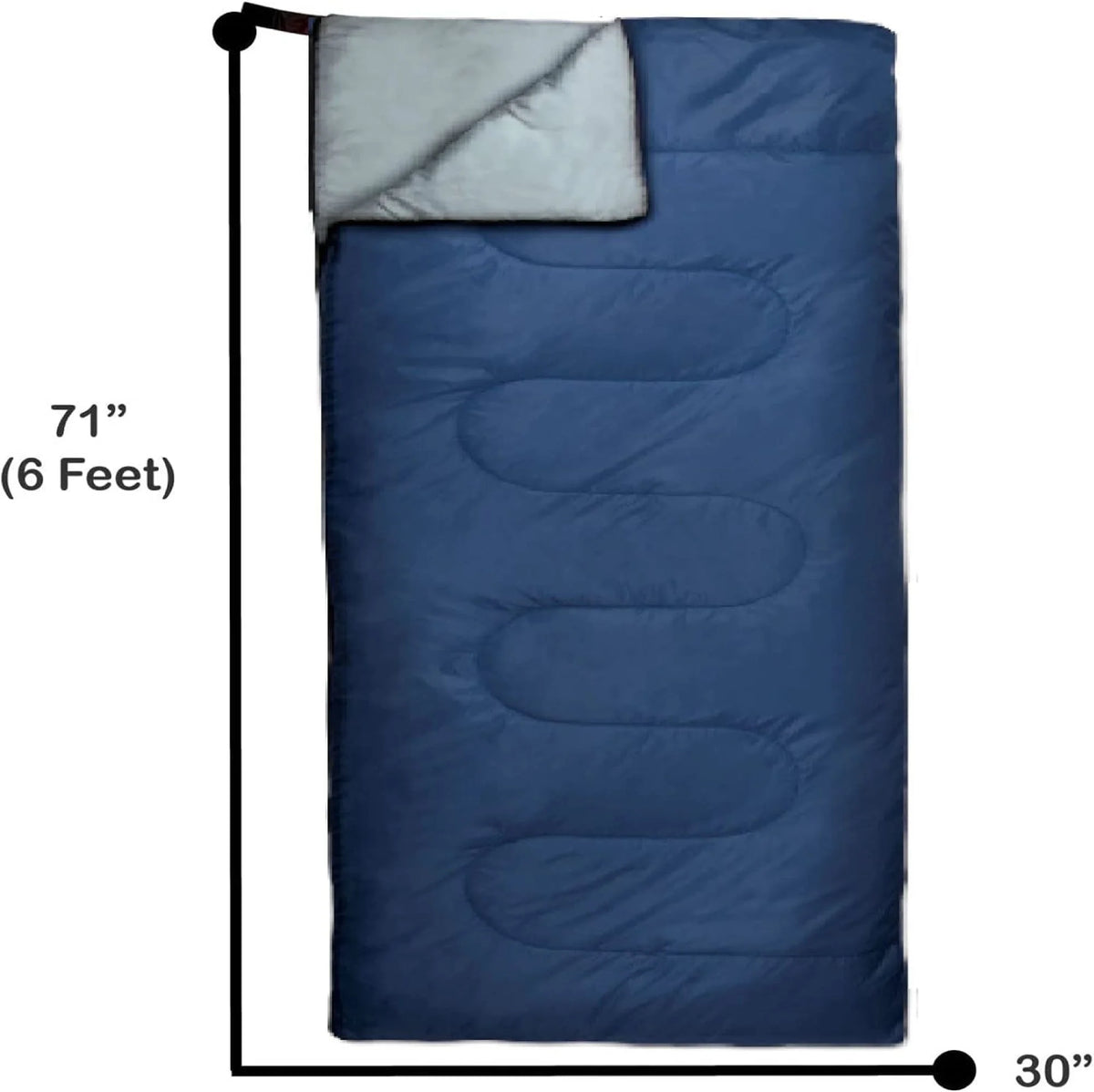 10 Pack Bulk Wholesale of Cold Weather Envelope Sleeping Bags for Adults, Kids, Homeless, Camping, Indoors, Outdoors - 10 Count Sleeping Bags in Black, Navy Blue, Forest Green, Red - 71"L x 30"W