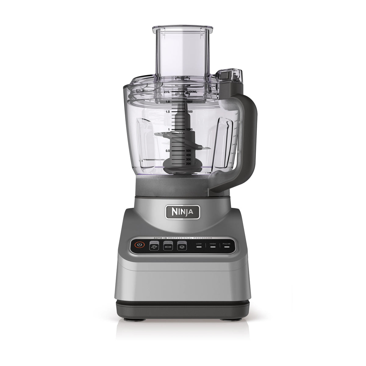 Ninja Professional 9 Cup Food Processor, 850 Watts, Auto-iQ 3 Presets, Chop, Dough, Slice, Shred, BN600 Silver