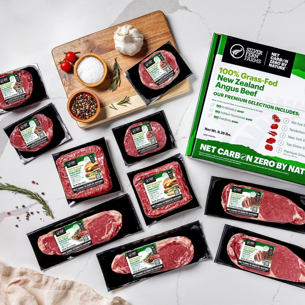 Silver Fern Farms 100% New Zealand Grass-Fed, Net Carbon Zero Steak Box - 10 Total Packs, 6.25 Lbs. Total
