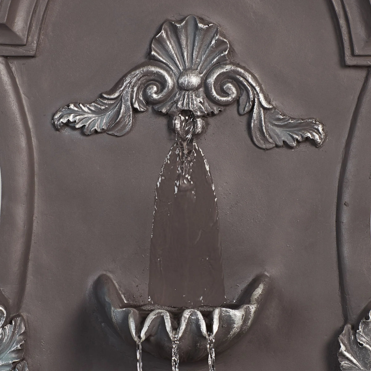 San Pablo Ornate 33" High Large Italian Indoor Outdoor Decor Gray Resin Wall Fountain Outside Garden Patio