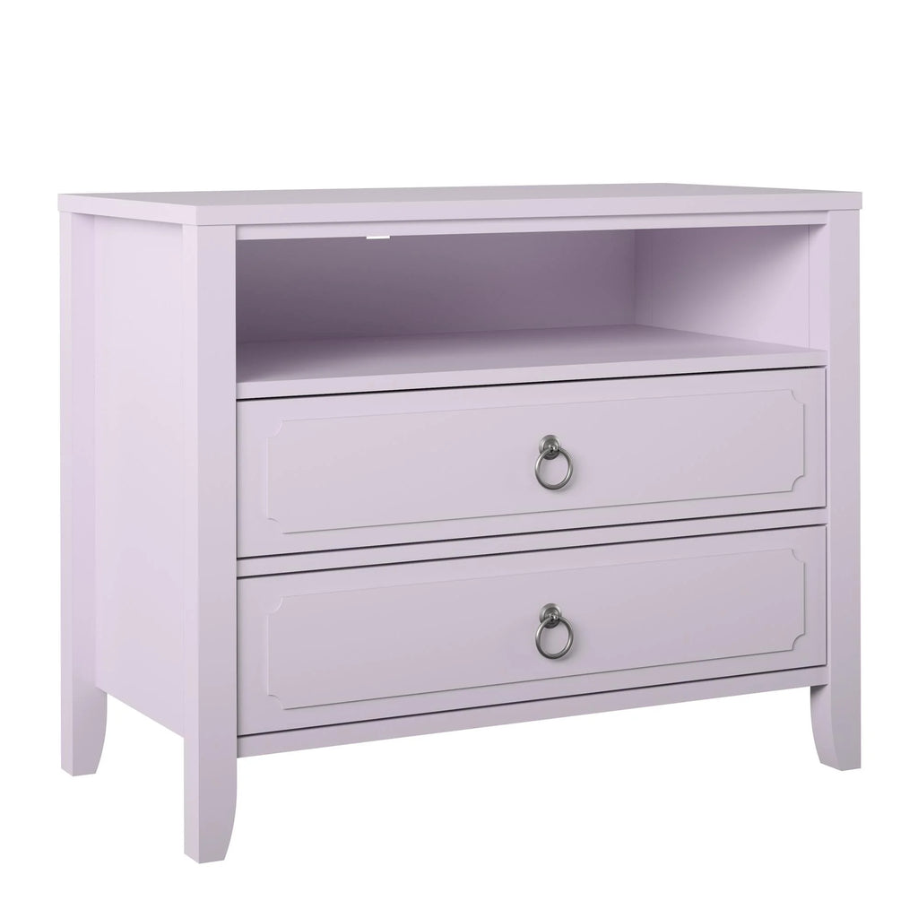Her Majesty 2 Drawer Nightstand, Mustard Yellow