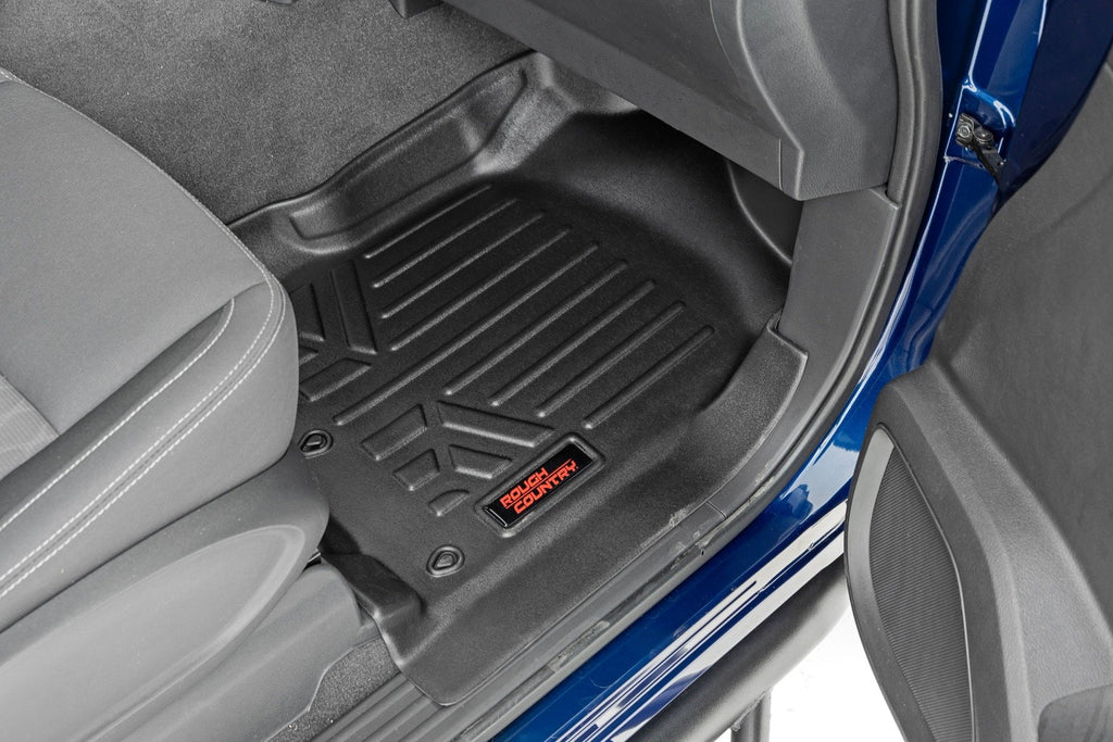 Rough Country Floor Mats for 2017-2024 Nissan Titan | 16-24 Titan XD - M-81712