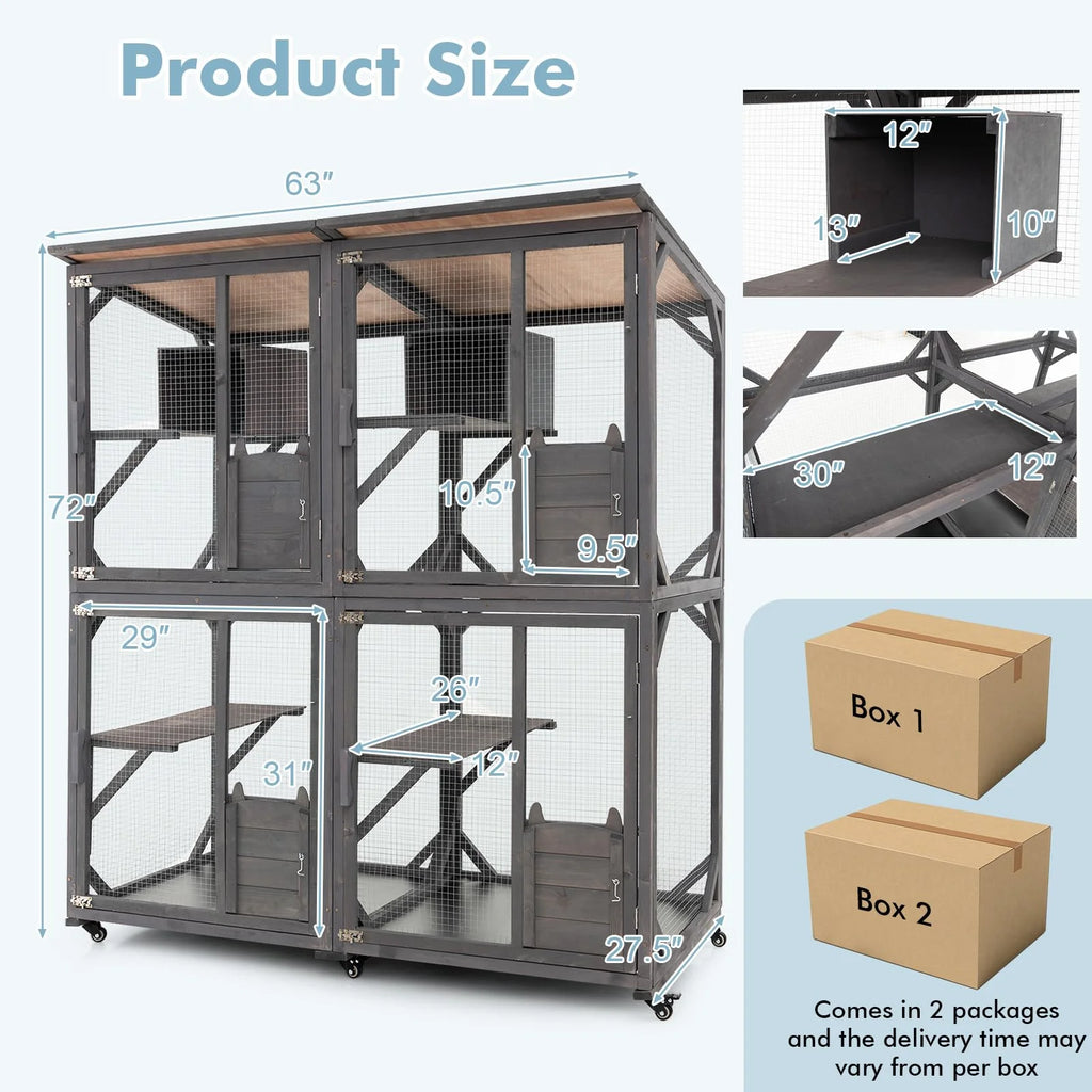 Catio Outdoor Cat Enclosure Large