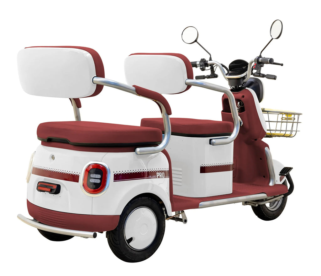 Massimo MGC E-Trike 3-Wheel Electric Cart – 17 MPH, 2-Seater Adult Scooter – Blue