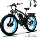 KETELES Electric Bike for Adults, Peak 4000W Dual Motor Ebike，26" Fat Tire Electric Mountain bike,  48V 23AH Removable Battery UL 2849.