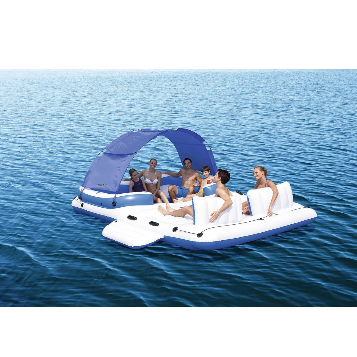 Bestway CoolerZ Tropical Breeze Island Raft & Rapid Rider 4 Person Lounger