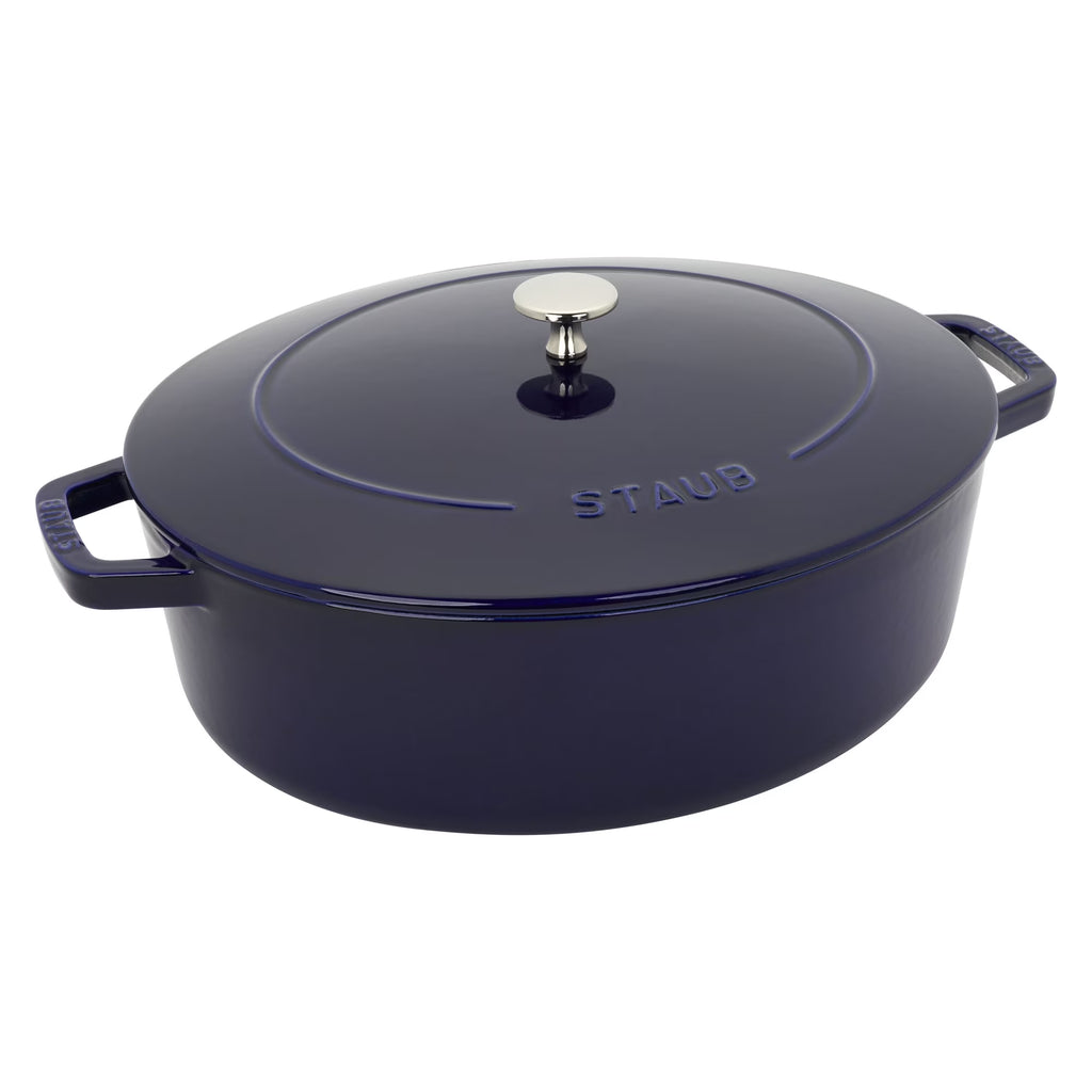 Staub Cast Iron 6.25-qt Shallow Oval Dutch Oven - Citron