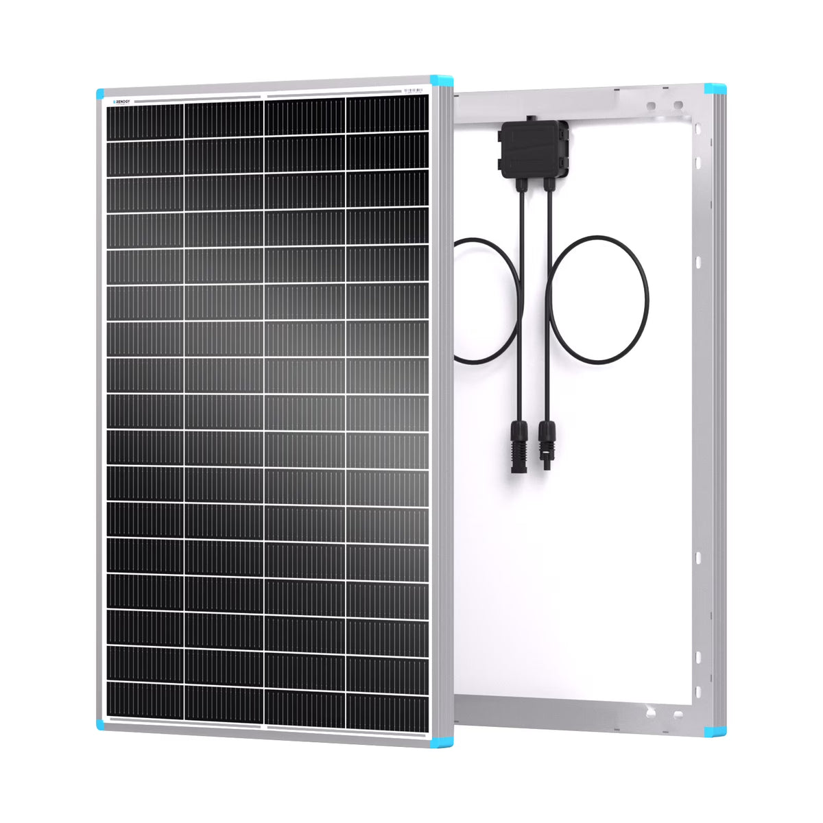 Renogy 100 Watt 12 Volt Solar Panel, High Efficiency Monocrystalline PV Module, Power Charger for RV Marine Rooftop Farm Battery, Single 100W