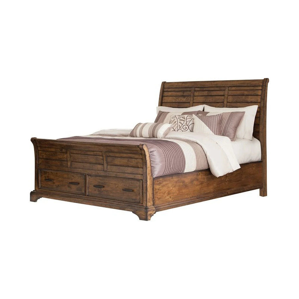 Elk Grove 4-piece California King Storage Bedroom Set Vintage Bourbon